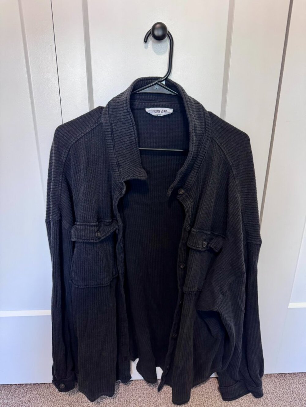 Double Zero Women's Waffle Shacket